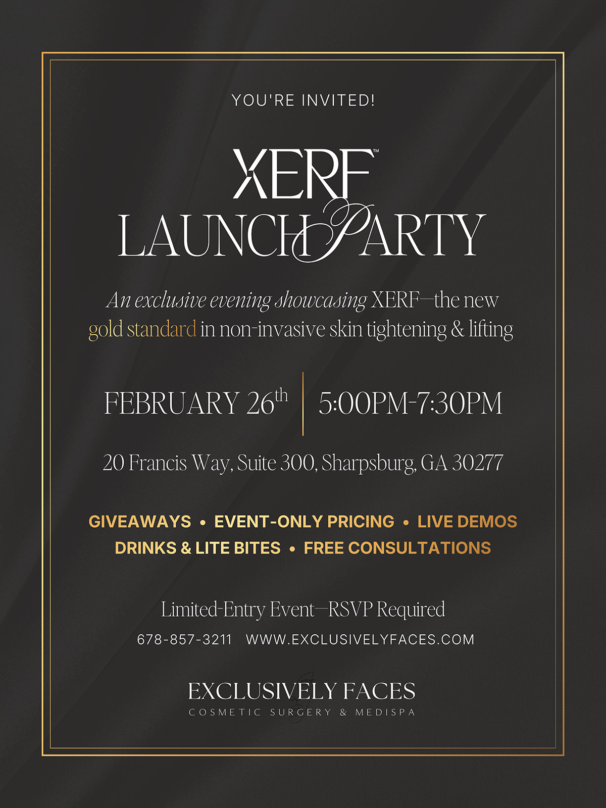 XERF Launch Party Flier