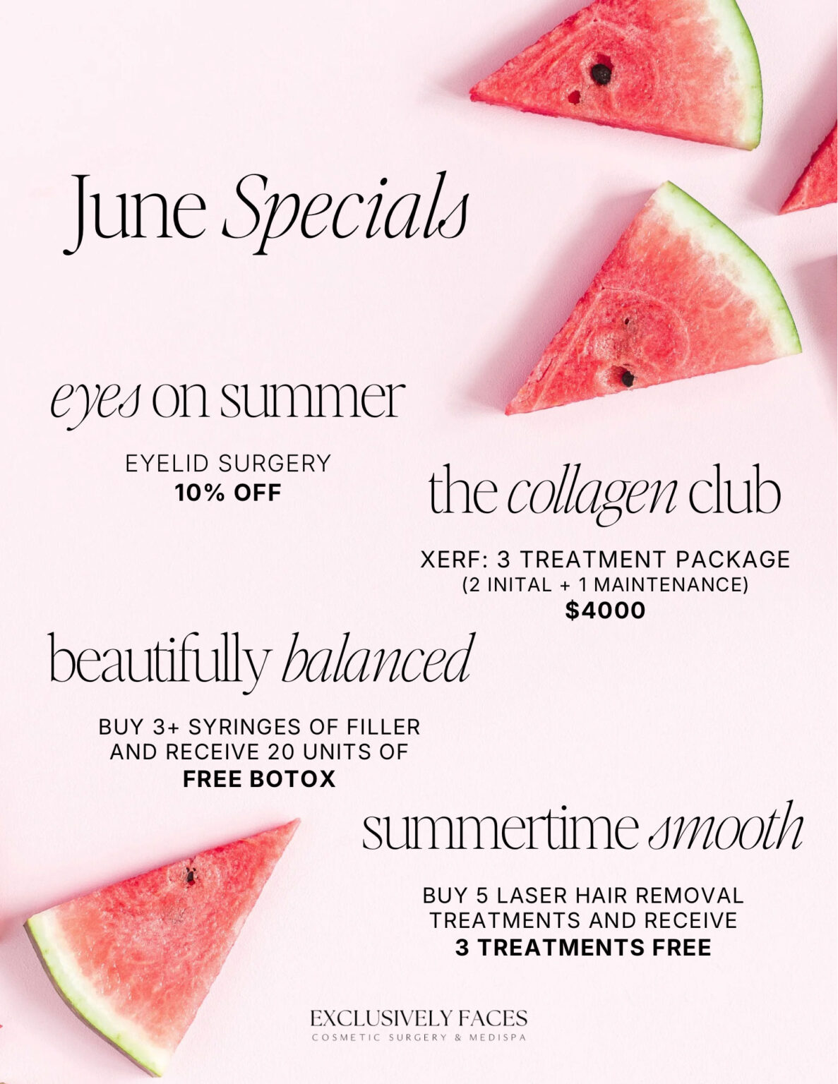 JUNE SPECIALS